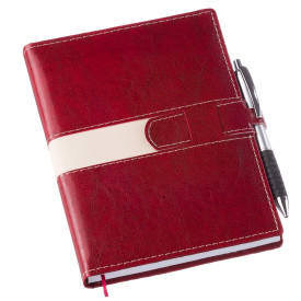 Agenda Diária 2025 com Fecho e Suporte pra Caneta