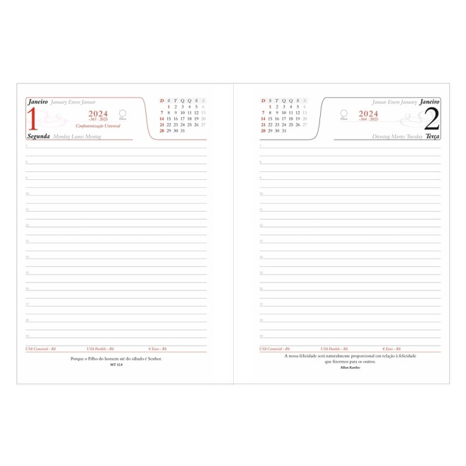 Agenda Diária 2025 Personalizada