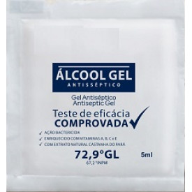 Álcool Gel 70% Antisséptico Sache