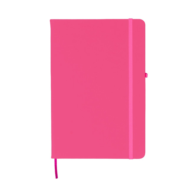 Caderneta Tipo Moleskine Pautadas Com Porta Caneta Personalizada