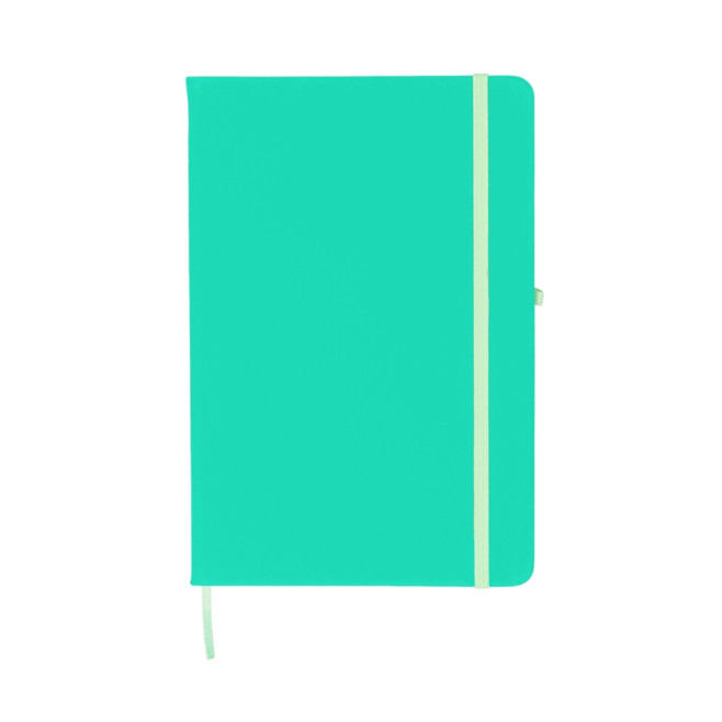 Caderneta Tipo Moleskine Pautadas Com Porta Caneta Personalizada