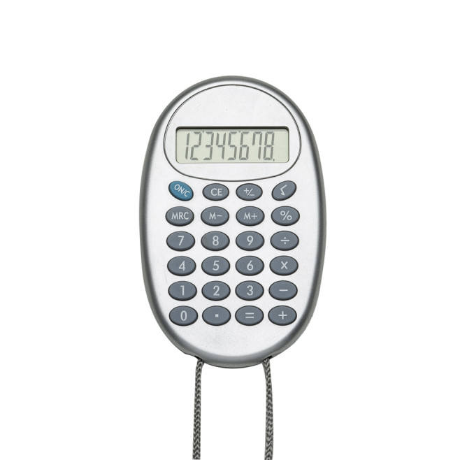 Calculadora Plástica Com Cordão Personalizada