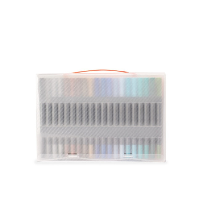 Kit Canetinhas Ponta Dupla Com 60 Cores Personalizado